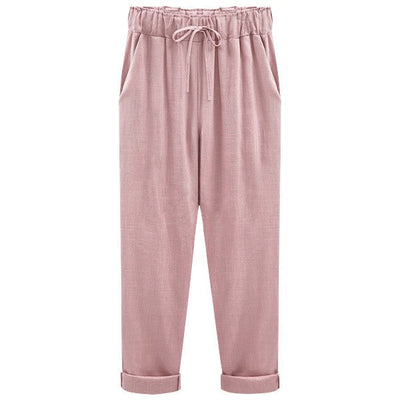 LUISA | Zomerse linnen-katoenen broek voor dames