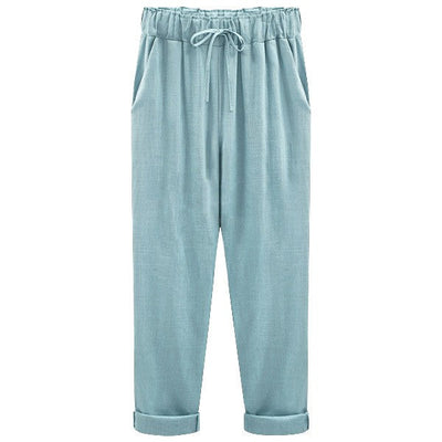 LUISA | Zomerse linnen-katoenen broek voor dames